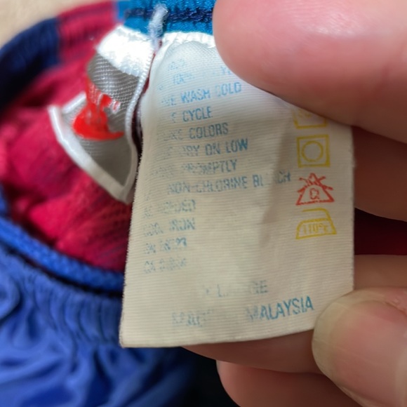 Vintage Nike Navy Blue Swoosh Lined Windbreaker Track Pants Tapered Leg L - Picture 5 of 6